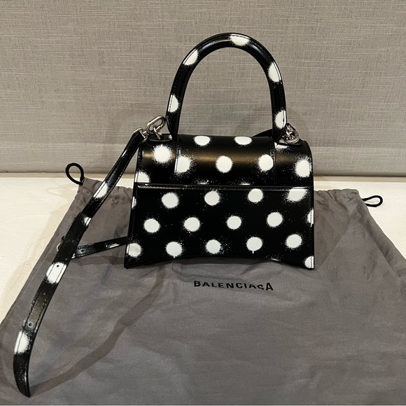 Balenciaga Hourglass Polka Dots bag / size Small - Picture 2 of 6